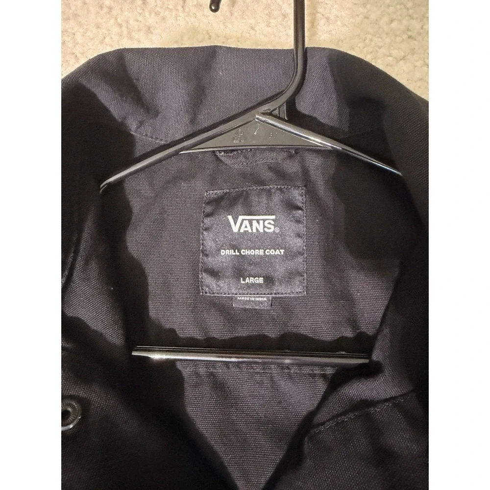 Vans Micro Dazed Drill Chore Coat Black Denim Jacket Tyson Peterson Graphic Logo